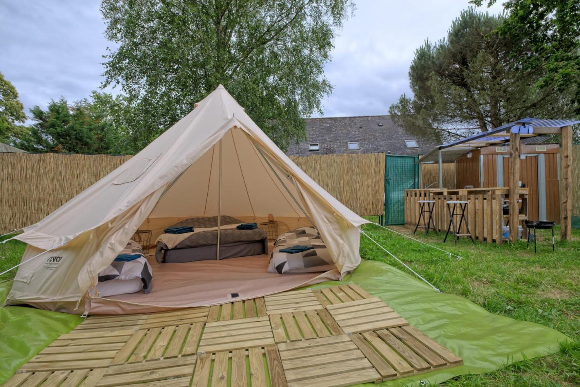 Tipi Experience L'Echappee Belle Saint-Maudez Exterior foto